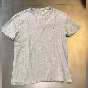 Men's grey all saints short sleeve tshirt with logo